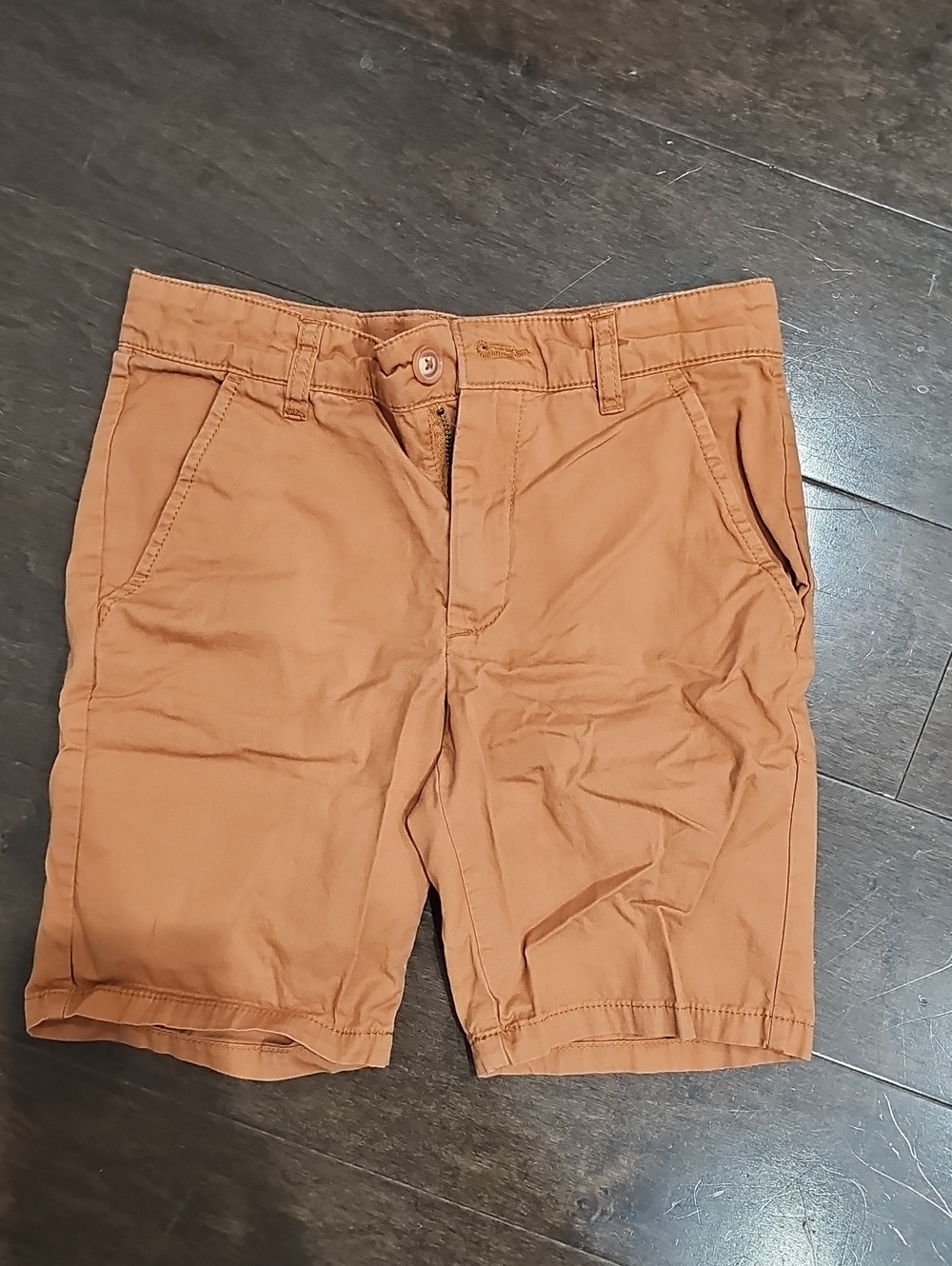 Mango Kids Orange Cotton Shorts